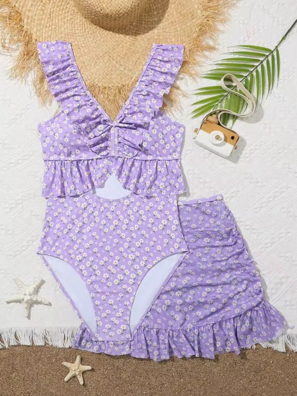 SHEIN Teen Girls One Piece Swimsuit